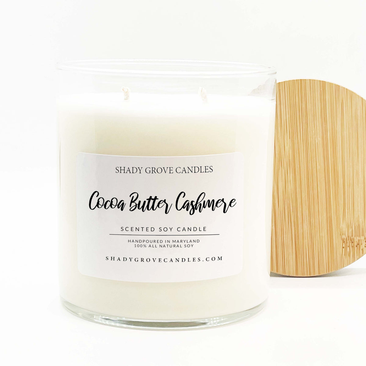 Cocoa Butter Cashmere, Wooden Wick Candle 7 oz